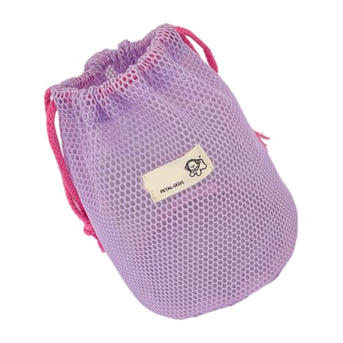 Verschleißfeste Polyester-Kosmetiktasche, stilvolle Netzgewebe, Reise-Organizer, Schnellzugriff-Verschluss für Reisen und den täglichen Gebrauch, Reise-Make-up-Organizer-Tasche, violett, Mass Beauty von TERNCOEW