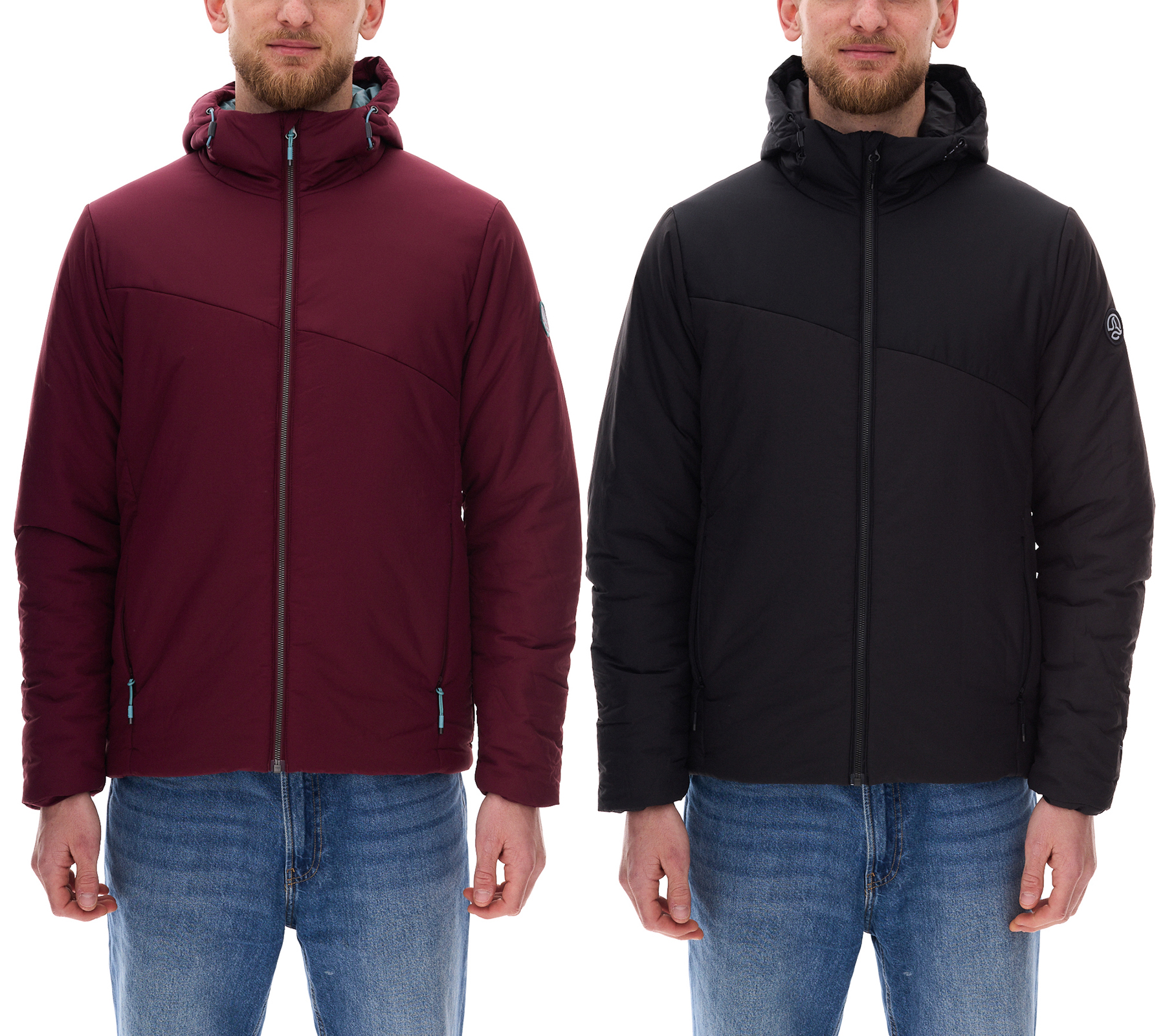 TERNUA Mannun Herren Isolations-Jacke nachhaltige Winter-Jacke mit Microshell und Thermashell 1643643 Schwarz oder Rot von TERNUA