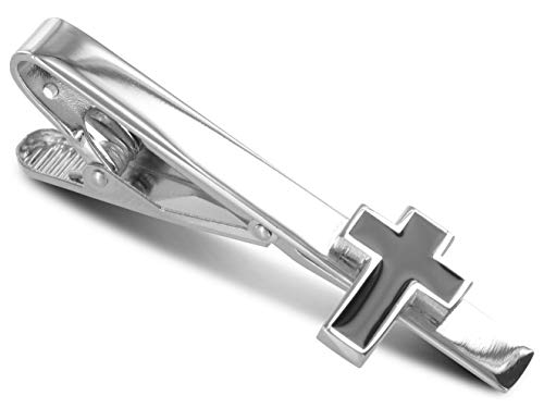 TEROON Krawattenklammer/Krawattennadel Kreuz Gravur geeignet von TEROON