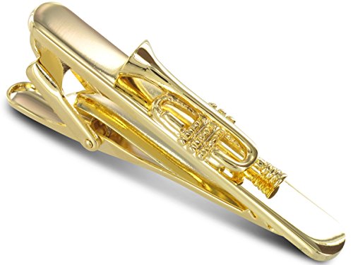 TEROON Krawattenklammer/Krawattennadel vergoldet Trompete von TEROON