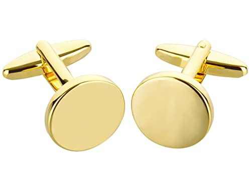 TEROON Manschettenknöpfe Gravur geeignet vergoldet poliert von TEROON