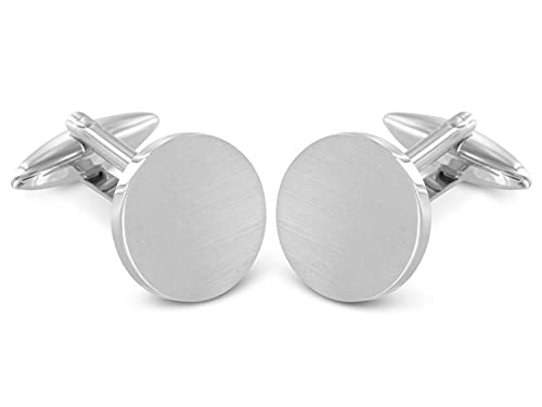 TEROON Manschettenknöpfe rund mattiert von TEROON