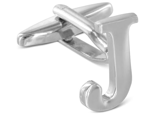 TEROON Manschettenknopf Buchstaben Initialen 'J' [EIN Knopf - KEIN Paar] von TEROON