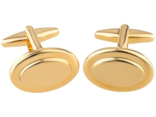 Teroon Gravur Manschettenknöpfe 18kt vergoldet von TEROON
