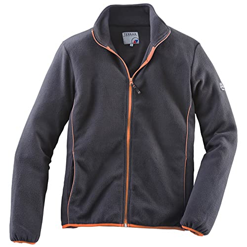 TERRAX WORKWEAR Herren Fleece-Jacke schwarz-orange (5XL) von TERRAX WORKWEAR