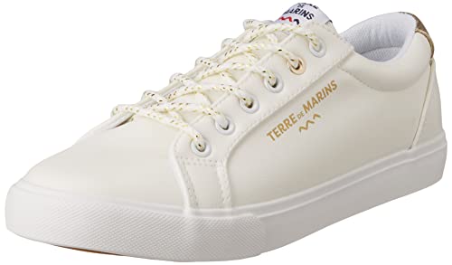 TERRE DE MARINS Damen Minor Sneaker, Weißgold, 40 EU von TERRE DE MARINS