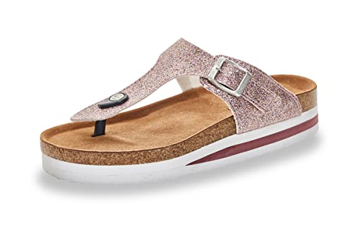 TERRE DE MARINS Damen Rhodas Hausschuh, Rosa/Mehrfarbig, 39 EU von TERRE DE MARINS