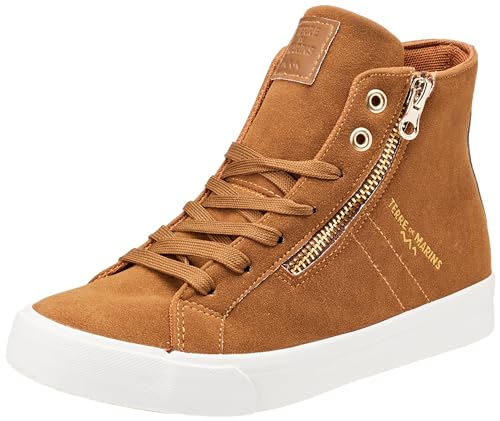 TERRE DE MARINS Damen Sevilla Sneaker, Cognac, 36 EU von TERRE DE MARINS