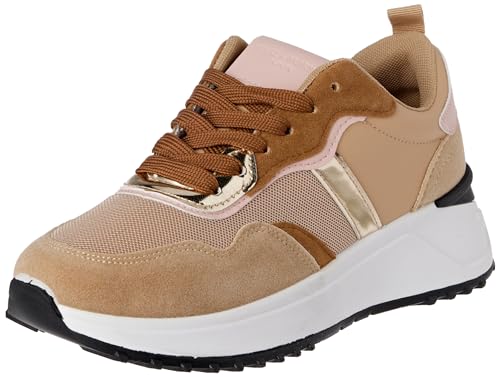 TERRE DE MARINS Damen Shamarok Sneaker, beige, 37 EU von TERRE DE MARINS