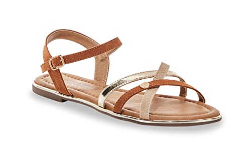 TERRE DE MARINS Damen Tinos Hausschuh, Tan Multi, 38 EU von TERRE DE MARINS