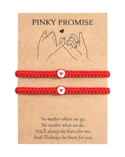 TERRISHE Herz Mutter Tochter Armband Partnerarmbänder Bester Freund Armband Geburtstag Abschluss Weihnachtstag Valentinstag Geschenke für Freund, Töchter, Frauen, Mädchen, Freundschaftsarmbänder von TERRISHE