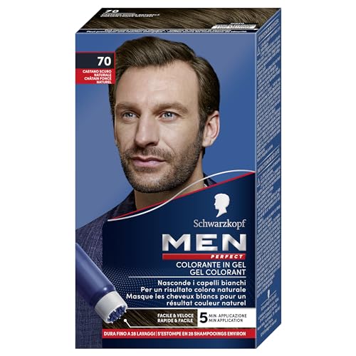 Colorante Per Capelli In Gel Senza Ammoniaca Men Perfect N 70 Castano Scuro Naturale von Schwarzkopf