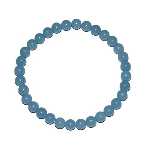 Janni-Shop-Armbänder Angelith 6 mm Kugel Armband, auch Engels Stein oder Anhydrit genannt, ca. 19-20 cm auf Stretchband Janni-Shop-Armbänder Angelith 6 mm Kugel Armband, auch Engels Stein oder Anhydrit genannt, ca. 19-20 cm auf Stretchband von Janni-Shop-Armbänder
