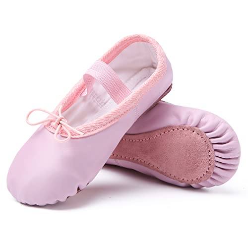 TETSUO Mädchen Ballett Hausschuhe Tanzschuhe, rosa Spitze, 19 EU von TETSUO