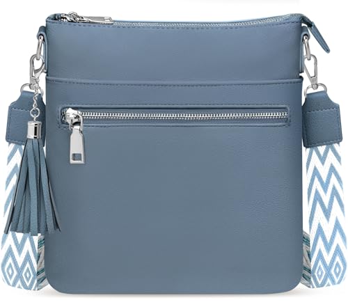 TEUEN Umhängetasche Damen Große Kapazität Veganes Leder Handtasche Damen Mittelgroß Moderne Crossbody Bag & Leichte Schultertasche mit Verstellbar Abnehmbar Breiter Gurt von TEUEN