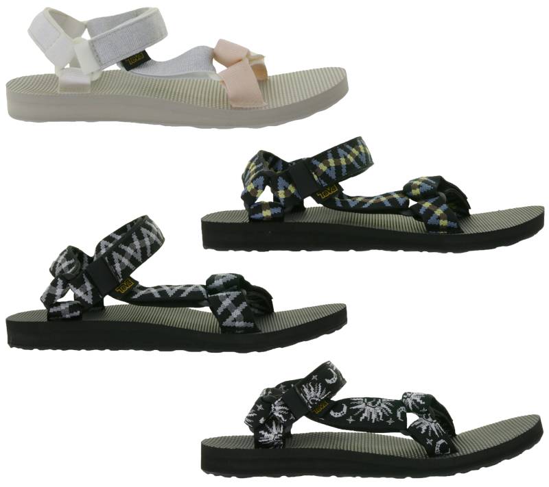 TEVA Original Damen oder Herren Trekking-Sandale Freizeit-Schuhe Outdoor-Sandale Silber/Rosa oder Schwarz TEVA Original Damen oder Herren Trekking-Sandale Freizeit-Schuhe Outdoor-Sandale Silber/Rosa oder Schwarz von TEVA
