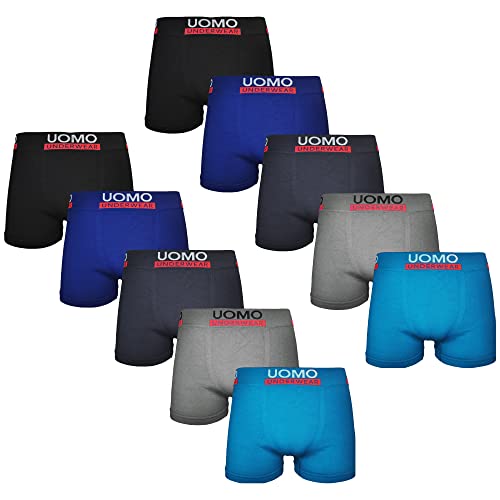 10er Pack Herren Boxershorts Retroshorts Microfaser Unterwäsche Unterhose Seamless Trunks Shorts - Farbmix, 10 Stück, XL-2XL von TEXEMP