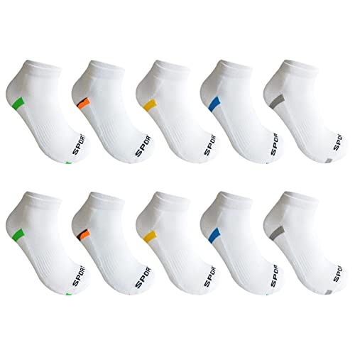 6 oder 12 Paar THERMO Sport Sneaker Socken Herren Damen Sportsocken Frotteesohle Baumwolle (Lager 55, 6 Paar, 43-46) von TEXEMP