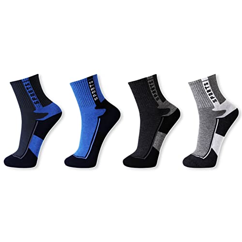 TEXEMP 6 oder 12 Paar Herren Sportsocken - Performance Laufsocken aus Baumwolle 39-42 - 43-46 (Lager 57, 39-42, 6 Paar) von TEXEMP