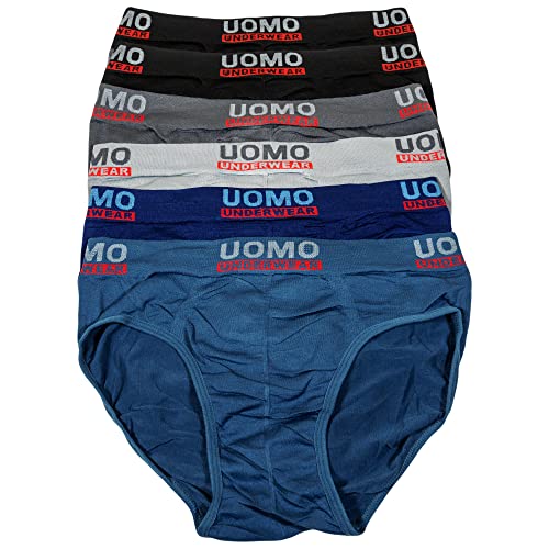 TEXEMP 6er, 12er Pack Herren Slips Unterhosen Männer Feinripp Unterwäsche Microfaser - M/L 6 Stück von TEXEMP