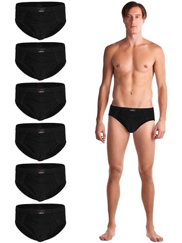 TEXEMP 6er Pack Herren Slips Baumwolle Slip Unterhosen Sportslip Männer Schlüpfer Unterwäsche - 6er Pack 3XL von TEXEMP