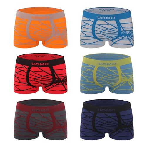 TEXEMP 6er Pack Kinder Unterwäsche Jungen Microfaser Unterhosen Boxershort Boxer - 146-158 6er Pack von TEXEMP