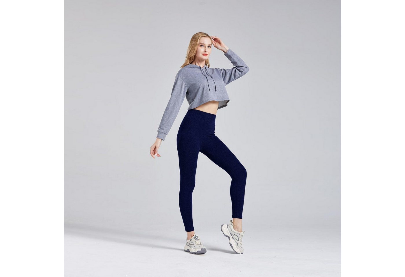 TEXEMP Bauchweg-Leggings 2er Pack Damen Thermo Leggings Warm Weich Blickdicht Leggins Winter (Packung, 2-tlg., 2er-Pack) von TEXEMP