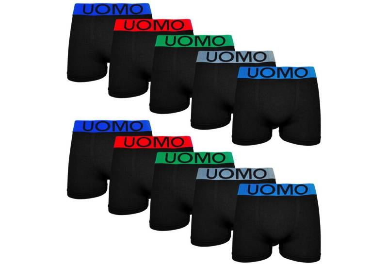 TEXEMP Boxershorts 5 bis 10 Herren Boxershorts Microfaser Unterwäsche Unterhose Retro (Spar-Set, 5-St) Seamless von TEXEMP