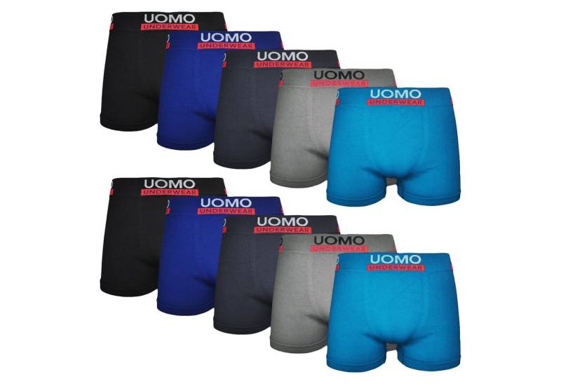 TEXEMP Boxershorts 5 bis 10 Herren Boxershorts Microfaser Unterwäsche Unterhose Retro (Spar-Set, 5-St) Seamless von TEXEMP