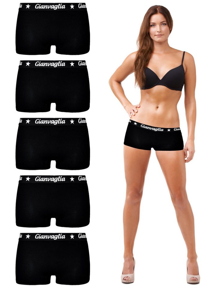 TEXEMP Boxershorts 5er - 10er Pack Damen Boxershorts Baumwolle Pants Unterhose Panty (10-St) Atmungsaktiv - Pflegeleicht von TEXEMP