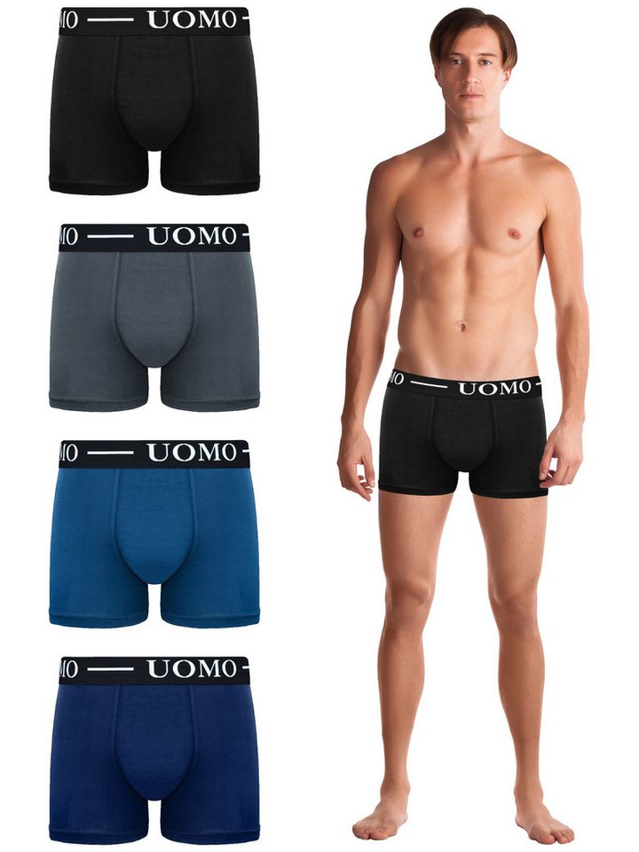 TEXEMP Boxershorts 5er Pack Herren Boxershorts Baumwolle Unterwäsche Unterhose Retro (5-St) Atmungsaktiv - Pflegeleicht von TEXEMP