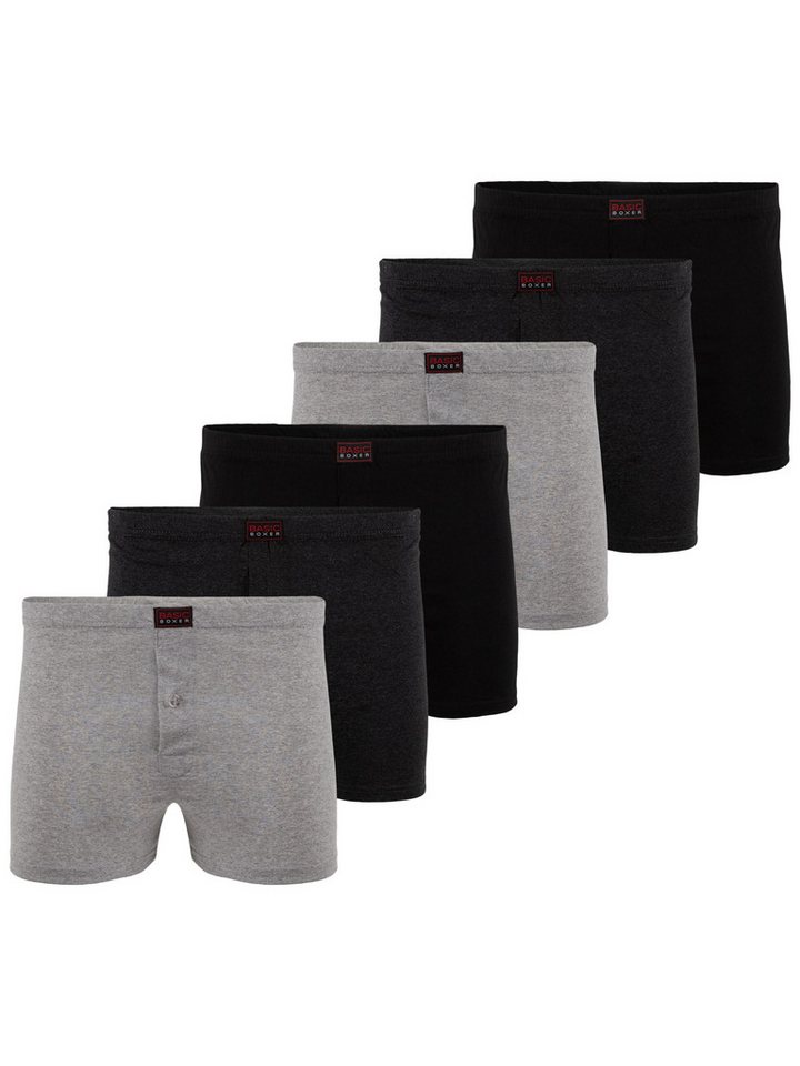 TEXEMP Boxershorts 6er Pack Herren Boxershorts Unterwäsche Baumwolle Unterhose Boxer (Packung, 6-St) Bis 6XL - 100% Baumwolle von TEXEMP