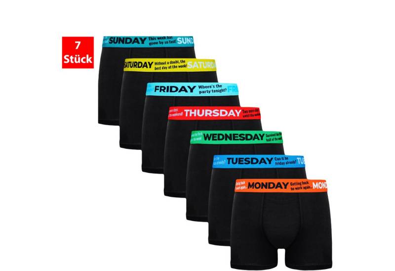 TEXEMP Boxershorts 7er Pack Herren Boxershorts Short Boxer Unterwäsche Unterhose Retro (Spar-Set, 7-St) 78% Baumwolle von TEXEMP