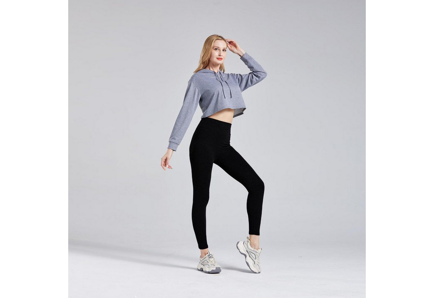 TEXEMP Highwaist Leggings 2er Pack Damen Thermo Leggings Warm Weich Blickdicht Winter (2-tlg., 2er-Pack) von TEXEMP