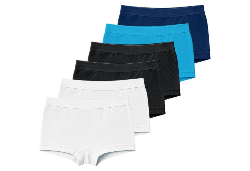 TEXEMP Panty 6 Damen Panty Panties Slip Microfaser Hotpants Unterwäsche Boxershorts (Spar-Packung, 6-St., 6er Pack) Ohne nerviges Pflegeetikett von TEXEMP