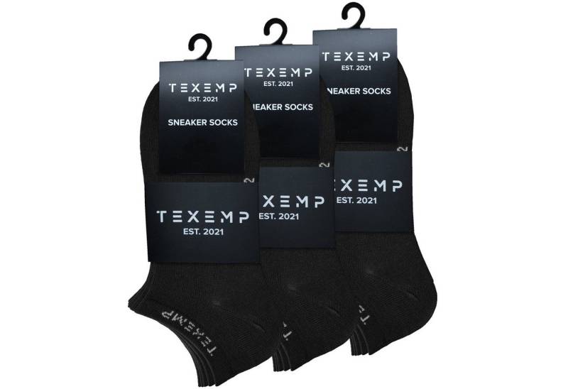 TEXEMP Sneakersocken 15 Paar Snekaer Socken Herren & Damen Baumwolle Sport Freizeit Kurz (Packung, 15-Paar) Langlebig & Robust von TEXEMP