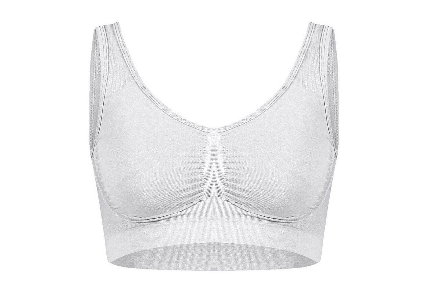 TEXEMP Sport-BH Sport-BH Bustier Fitness Unterwäsche Nahtlos Bra Gym Yoga Top (1-tlg) Atmungsaktiv & Hautsympathisch von TEXEMP