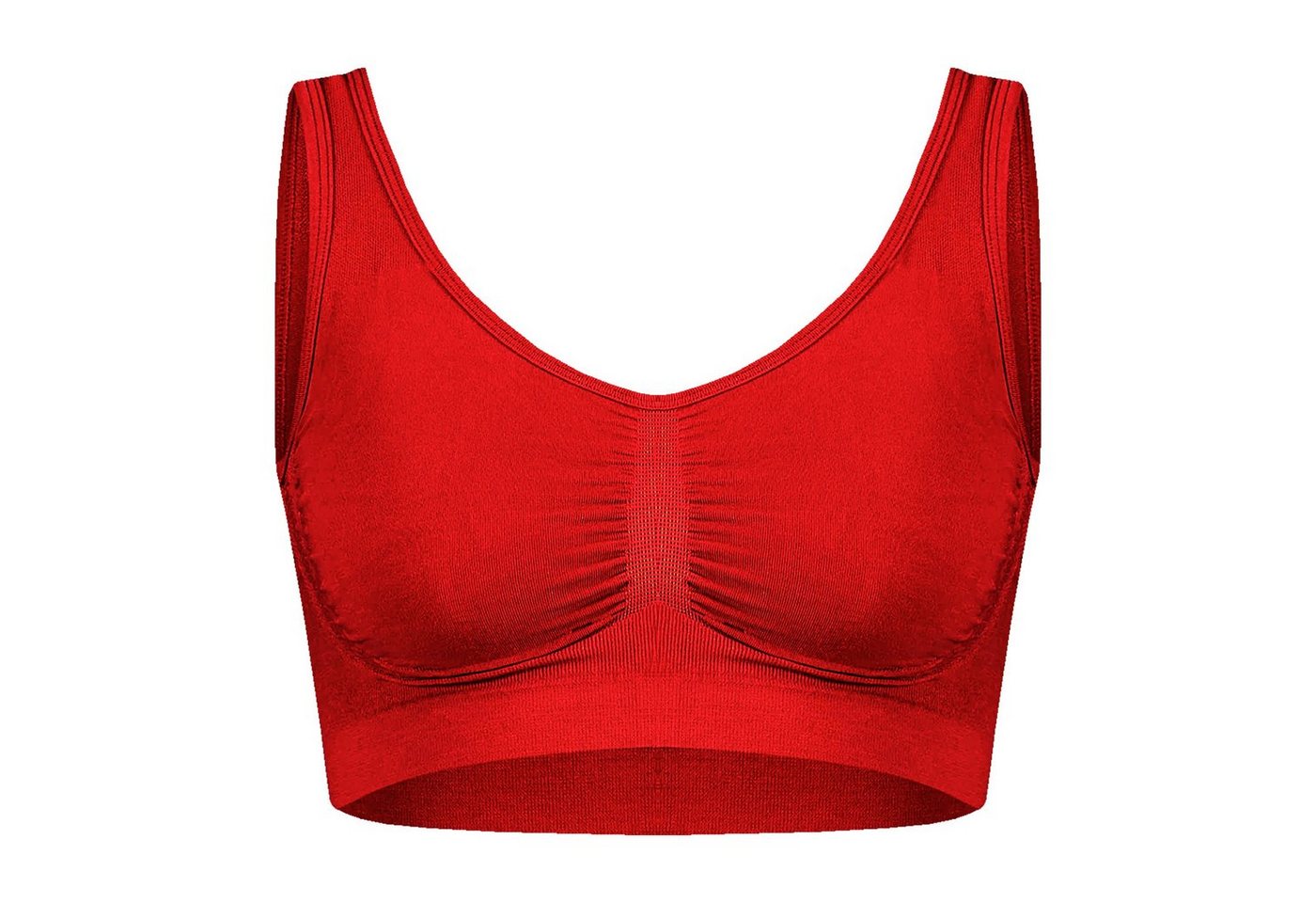 TEXEMP Sport-BH Sport-BH Bustier Fitness Unterwäsche Nahtlos Bra Gym Yoga Top (1-tlg) Atmungsaktiv & Hautsympathisch von TEXEMP