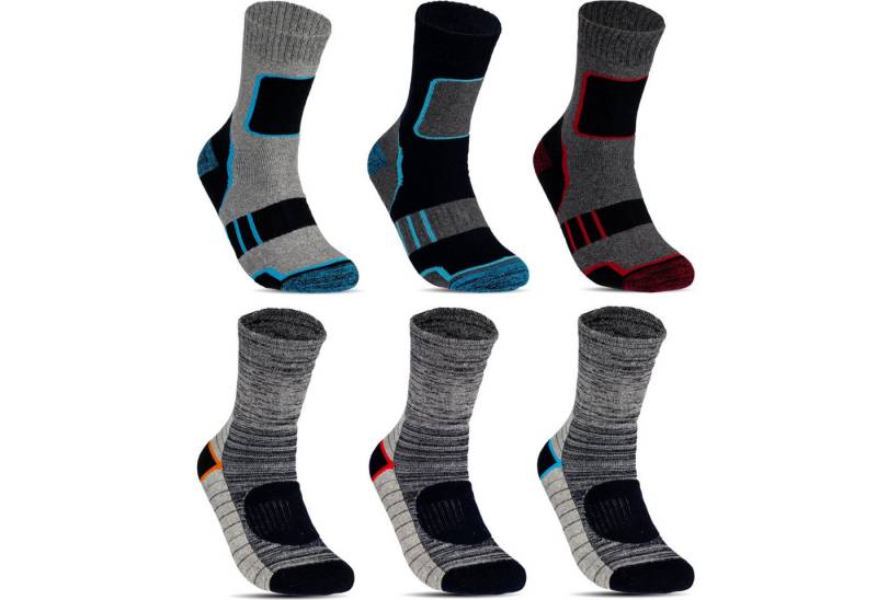 TEXEMP Thermosocken 6 - 24 Paar Thermo Socken Herren Damen Dicke Warme Wintersocken Ski (Packung, 24-Paar) Mit Innenfrottee - Übergrößen von TEXEMP