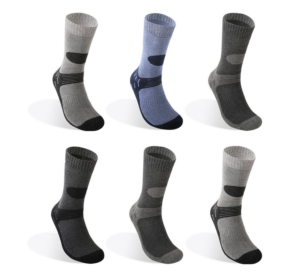 TEXEMP Thermosocken 6 Paar Thermo Socken Herren Damen Wintersocken Warme Dicke Strümpfe (6-Paar) Wärmend - Mit Innenfrottee von TEXEMP