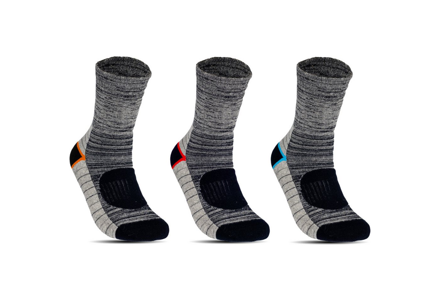 TEXEMP Thermosocken 6 - 24 Paar Thermo Socken Herren Damen Dicke Warme Wintersocken Ski (Packung, 12-Paar) Mit Innenfrottee - Übergrößen von TEXEMP