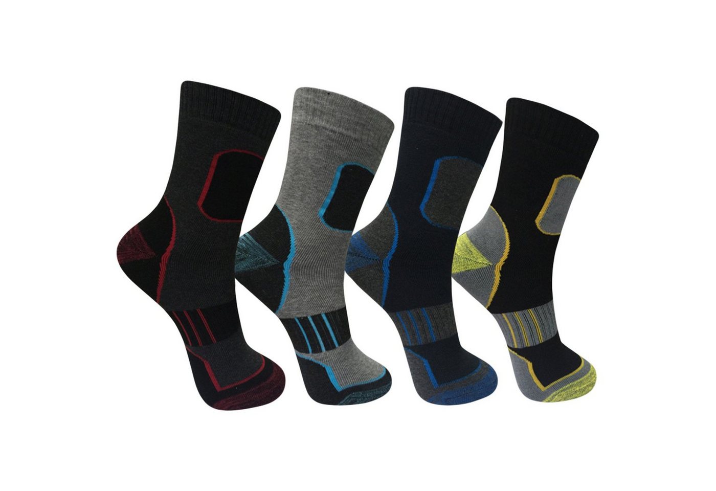 TEXEMP Thermosocken 6 - 24 Paar Thermo Socken Herren Damen Dicke Warme Wintersocken Ski (Packung, 12-Paar) Mit Innenfrottee - Übergrößen von TEXEMP