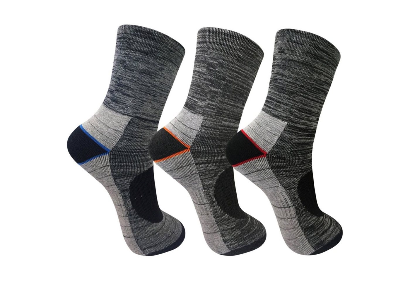 TEXEMP Thermosocken 6 - 24 Paar Thermo Socken Herren Damen Dicke Warme Wintersocken Ski (Packung, 18-Paar) Mit Innenfrottee - Übergrößen von TEXEMP