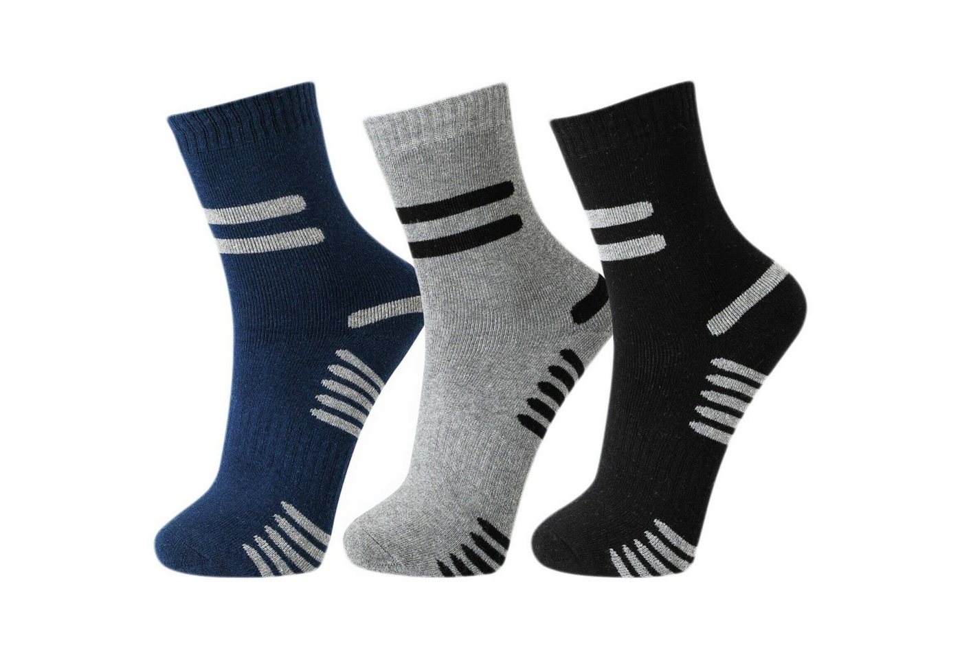 TEXEMP Thermosocken 6 bis 24 Paar Thermo Socken Herren & Damen Baumwolle Wintersocken (Packung, 18-Paar) Mit Innenfrottee von TEXEMP