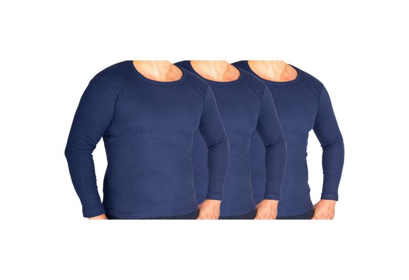 TEXEMP Thermounterhemd Herren Thermounterwäsche Unterwäsche 3 Stück Unterziehhemd Winter (3-St., 3er Pack) Premium Qualität: Atmungsaktiv, Feuchtigkeitsabführend von TEXEMP
