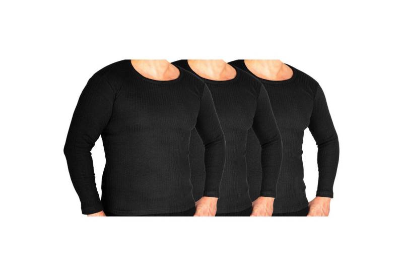 TEXEMP Thermounterhemd Herren Thermounterwäsche Unterwäsche 3 Stück Unterziehhemd Winter (3-St., 3er Pack) Premium Qualität: Atmungsaktiv, Feuchtigkeitsabführend von TEXEMP