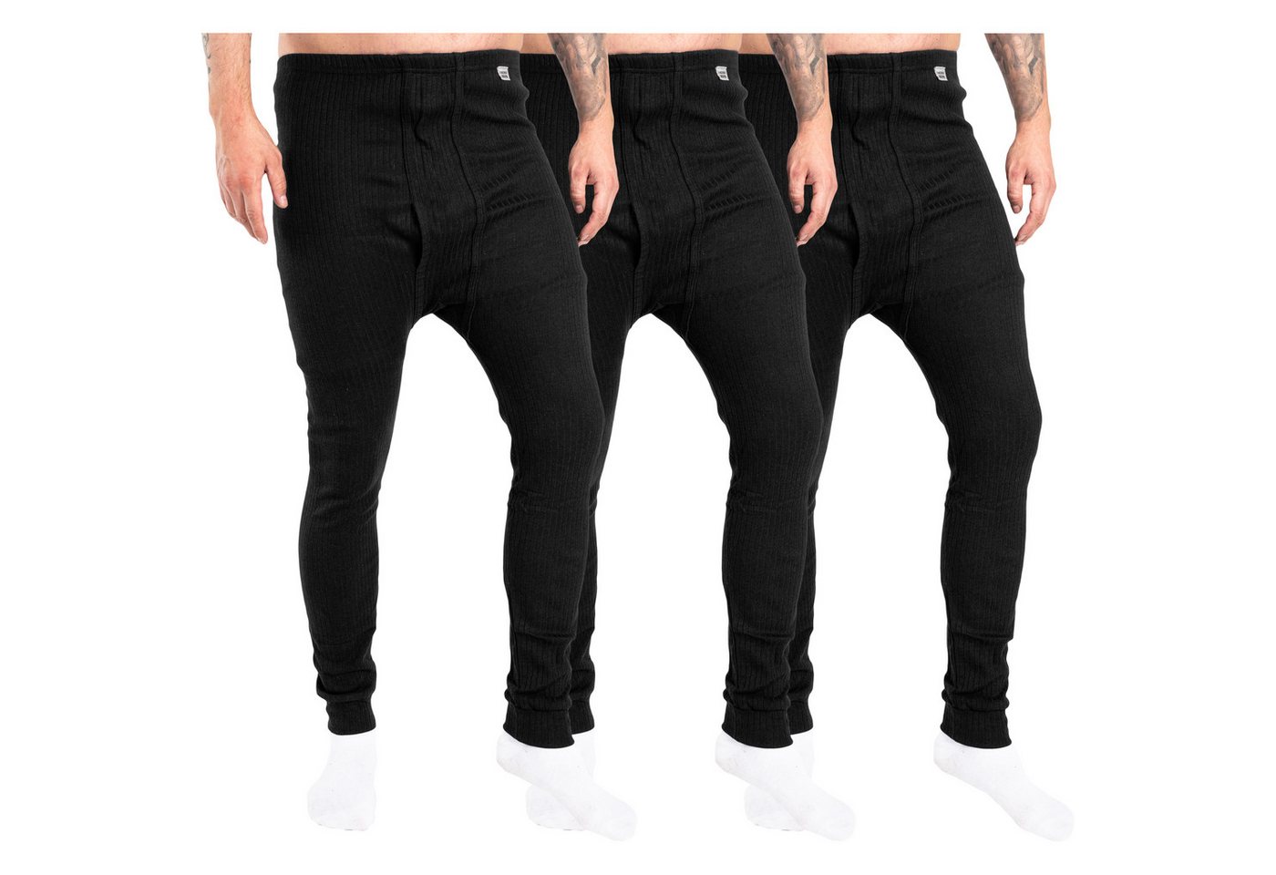 TEXEMP Thermounterhose Thermounterhose 3er Pack Thermo Unterwäsche Herren lange Unterhosen (Spar-Packung, 3-St., 3er Pack) Premium Qualität: Atmungsaktiv, Feuchtigkeitsabführend von TEXEMP