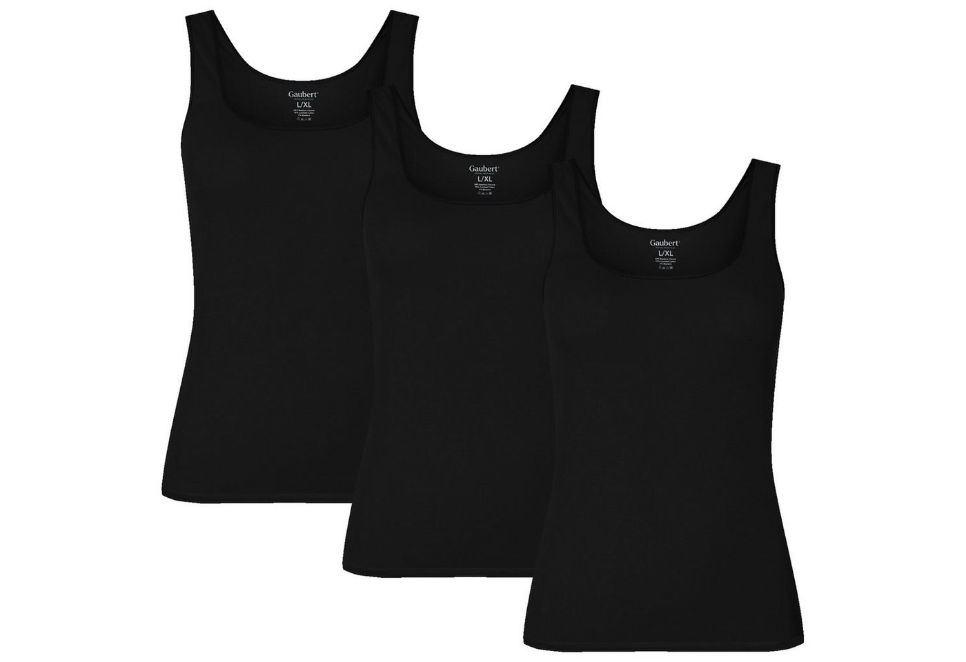 TEXEMP Unterhemd 3er Pack Damen Unterhemd Tank Top Achselhemd Trägerhemd Wäsche (3-St., 3er-Pack) Bambusviskose - Seidig glatt von TEXEMP