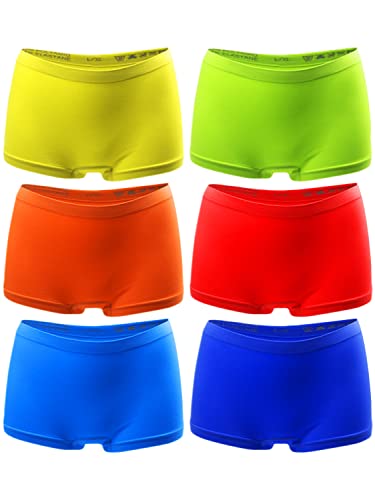 TEXEMP Unterhosen Damen Slips Hipster Unterwäsche Frauen im 6er oder 12er Pack (Lager 52, S-M, Farbmix, 6 Stück) von TEXEMP