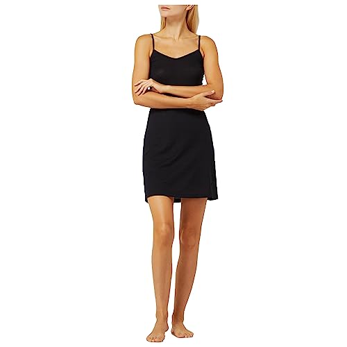 TEXEMP Unterkleid Damen Unterkleid Unterrock Mini Nachtkleid Spaghettiträger Unterwäsche (1-TLG) Bambus Viskose, Farbe Schwarz Größe L-XL von TEXEMP